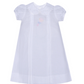 White Quinn Daygown with Rattle, Girl