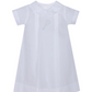 White Quinn Daygown with Rattle, Boy