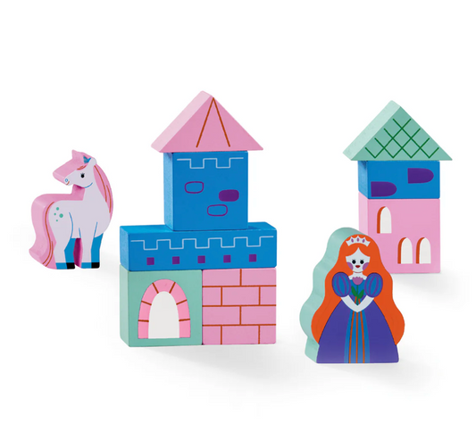 Build and Play Mini Wood Blocks, Princess Palace