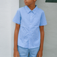 Boys Clearwater Blue Ultra-Soft Twill Shorts