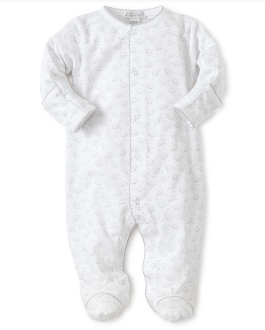 Ele-Fun Footie, White with Grey