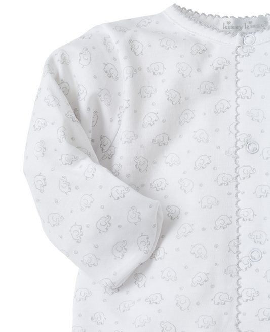 Ele-Fun Footie, White with Grey