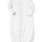 Polka Dot Converter Gown, White with Grey