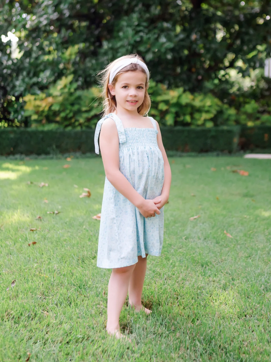 Betsy Dress Sandcastle Blue