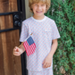 Charles Boy's Pima Cotton Pajama Short Set Star Spangled