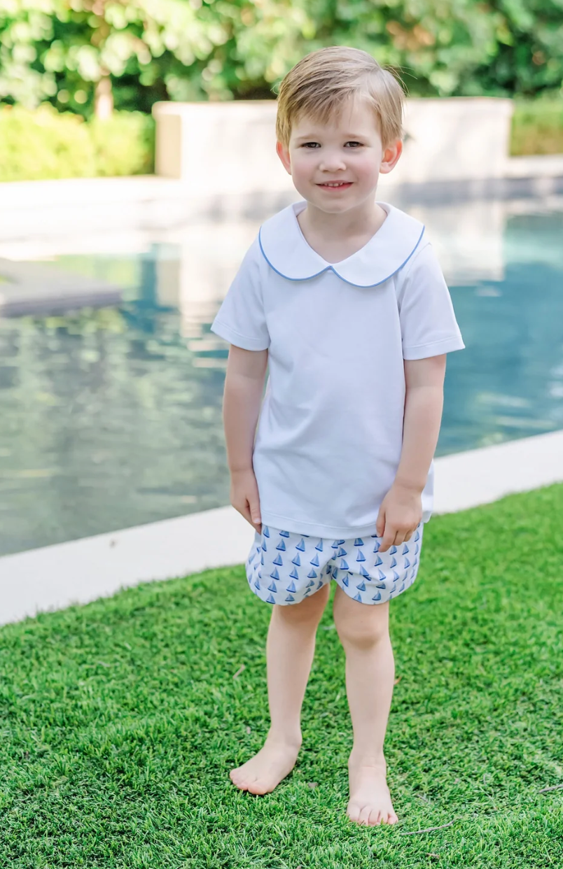 Field Short Sleeve Short Set Sailing Away