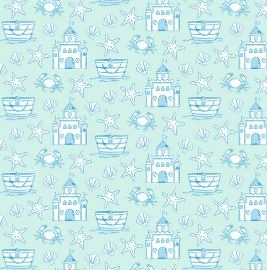 Reid Bubble Sandcastles Blue