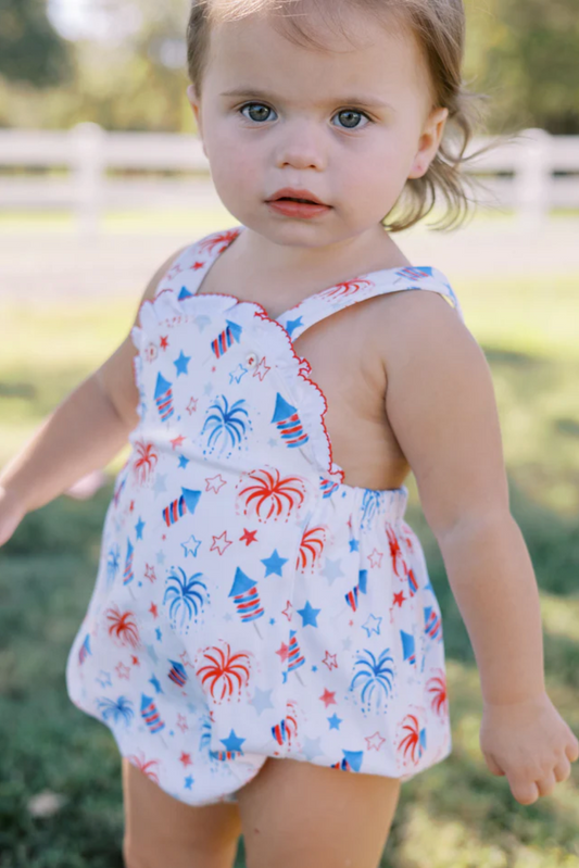 Patriotic Girl Sun Bubble