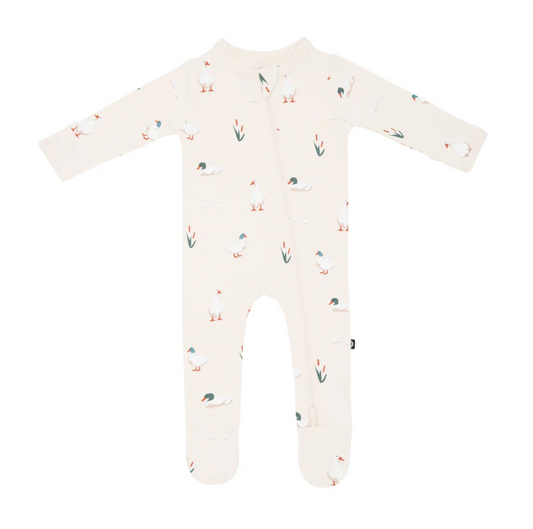 Zippered Footie, Duck