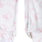 Charming Bows Print Zipper Footie