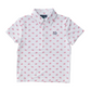 Americana Flag Print Boys Pro Performance Polo
