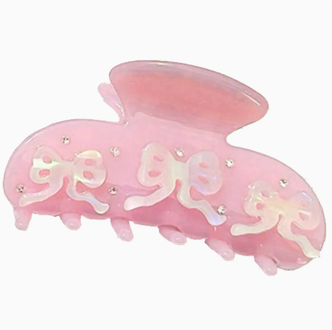 Round Triple Bow Hair Claw