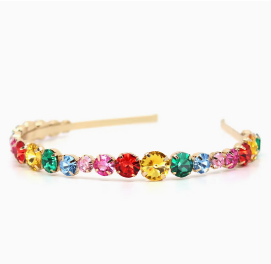 Rainbow Jeweled Headband