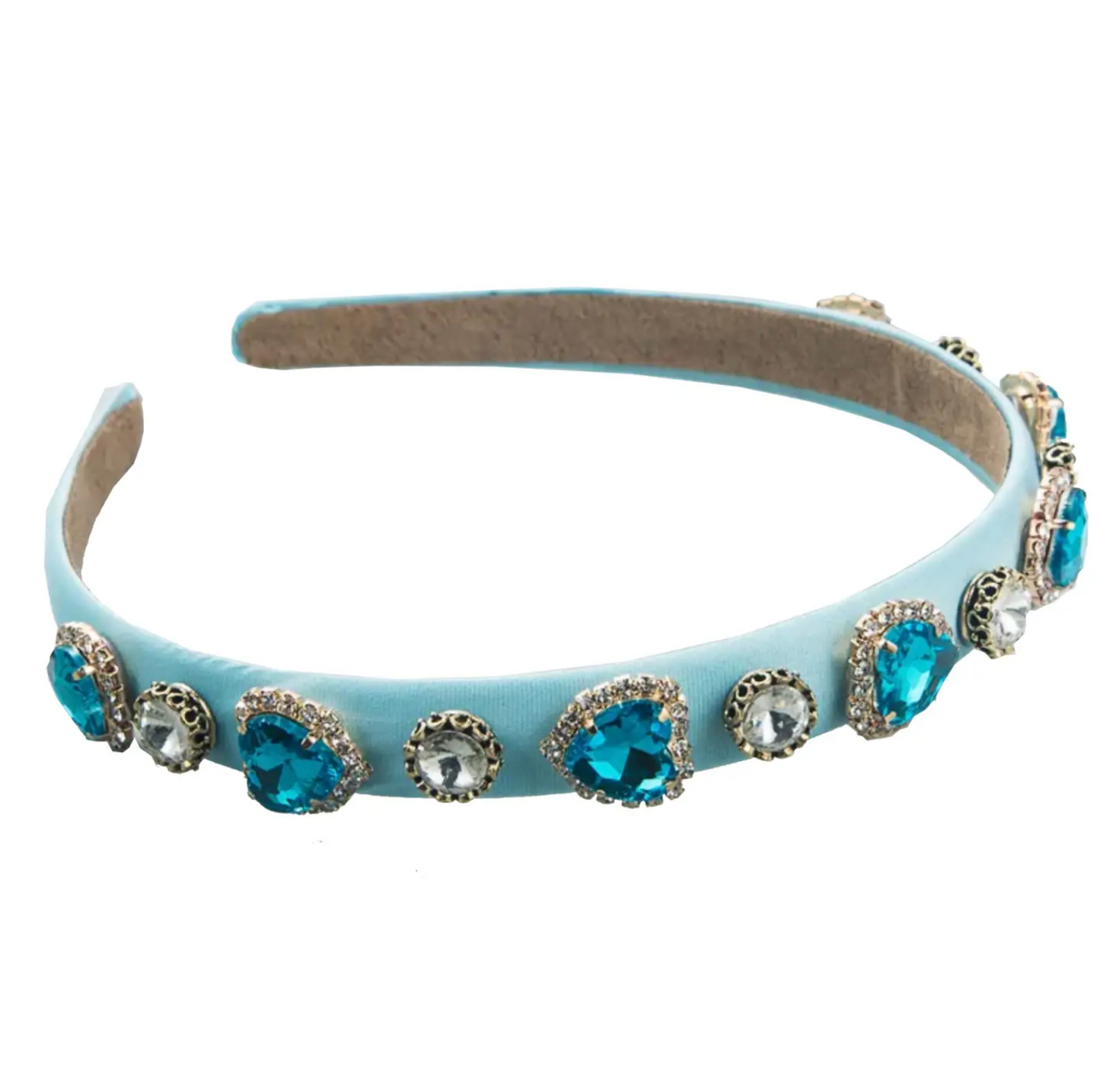 Heart Jewel & Diamonds Headband