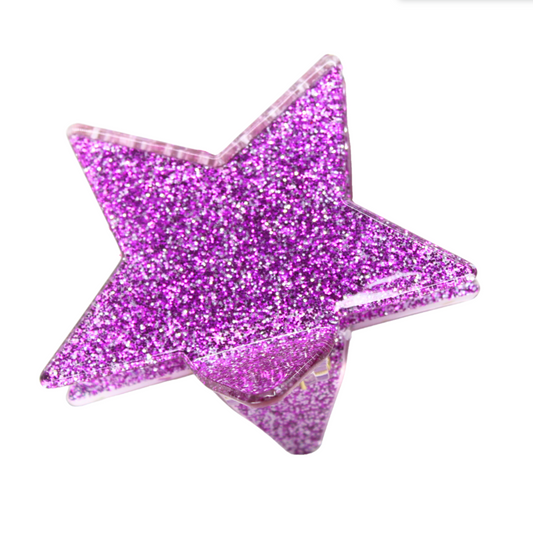 Glitter Star Hair Clip