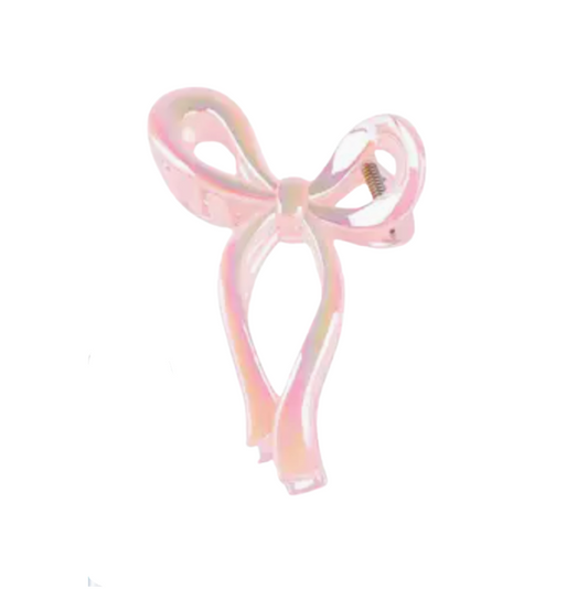 Pearlescent Bow Claw Clip