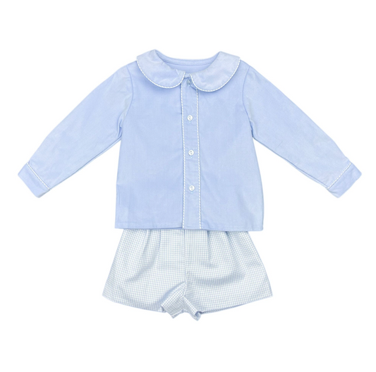 Bob Boy Short Set, Blue
