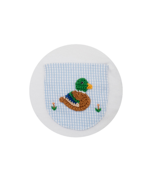 Mallard Duck Blue Check Pant Set