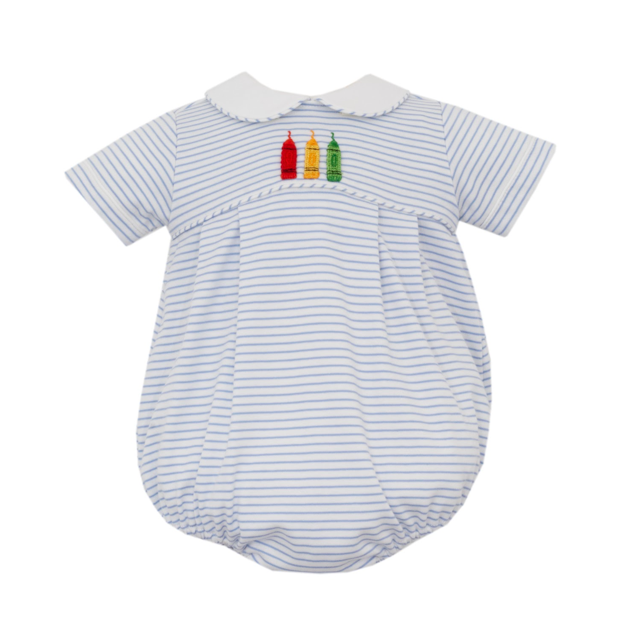 Crayons Blue Stripe Knit Bubble