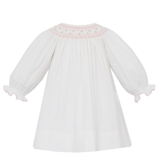 Lilly White Corduroy Bishop Dress