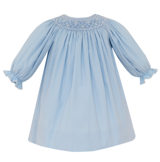 Tiffany Blue Corduroy Bishop Dress