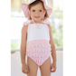 Bubble Gum Cotton Frilled Swimsuit