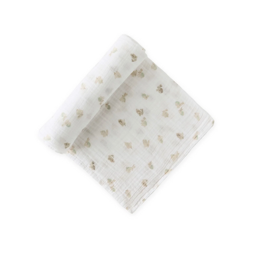Muslin Swaddle, Hoppy Bunny