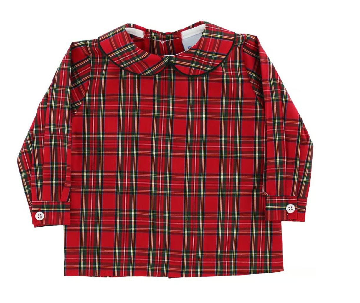 Tartan Plaid Piped Shirt