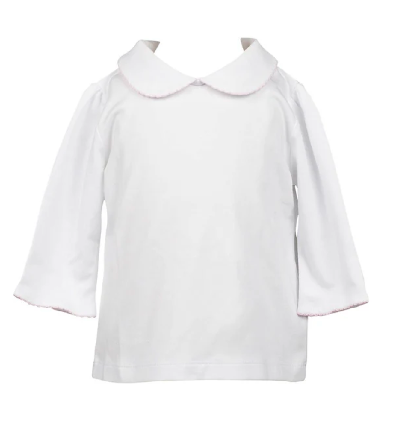 3/4 Sleeve Shirt With Pink Trim
