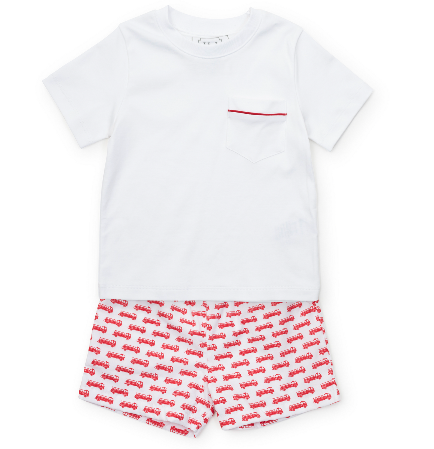 Hudson Short Set Red Firetruck