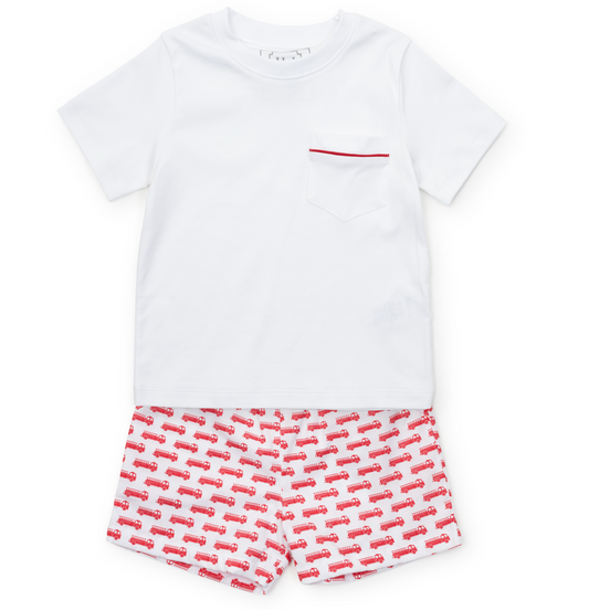 Hudson Short Set Red Firetruck