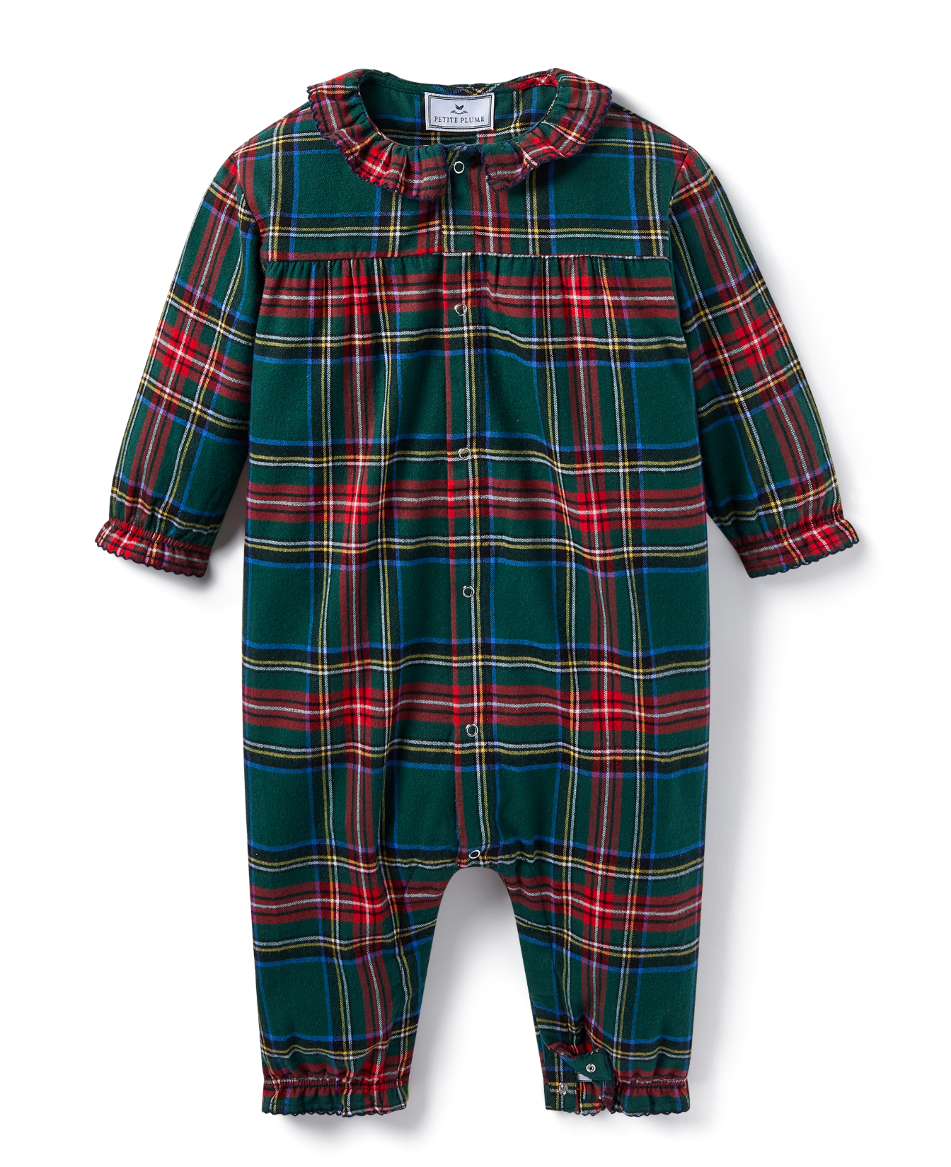 Baby's Twill Madeline Romper Kensington Plaid
