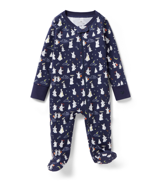 Baby's Pima Romper in Spooky Slumber
