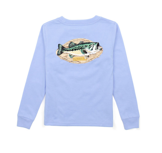 Boys Bass Mount T-Shirt Light Blue