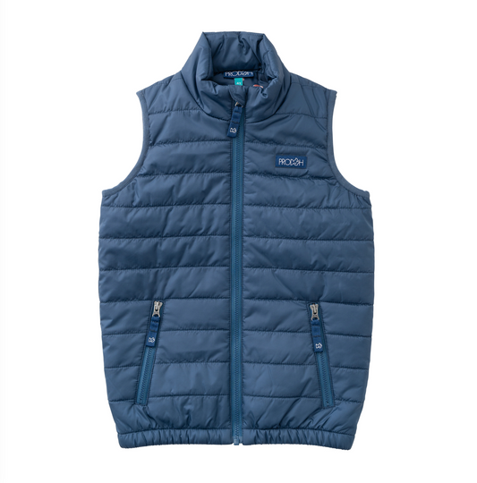 Dark Denim Boys Puffer Vest