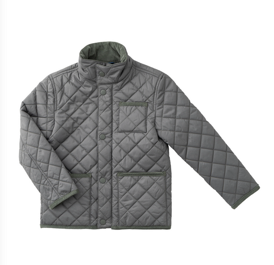 Fly Fishing Kids Quilted Barn Jacket