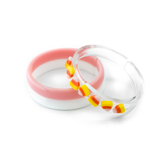 Set of 3 Bangles, Candy Corn