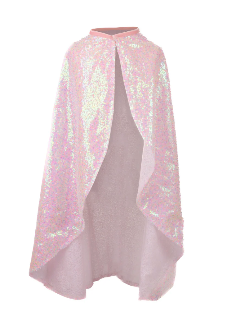 Pink Sequins Twirl Cape