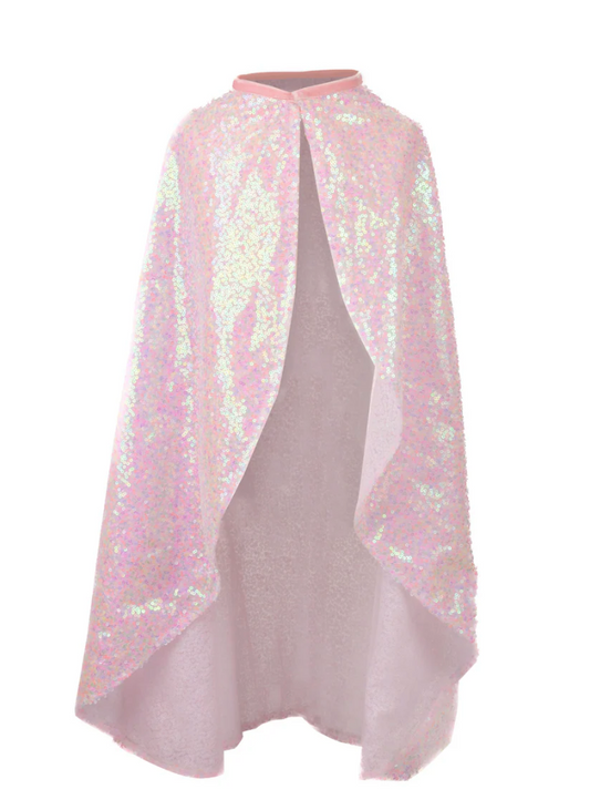Pink Sequins Twirl Cape