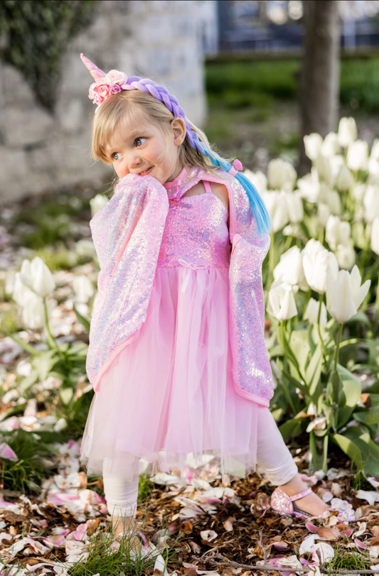 Pink Sequins Cape