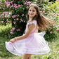 Pink Sequins Twirl Dress