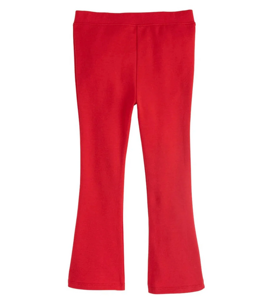 Kick Flare Leggings, Red