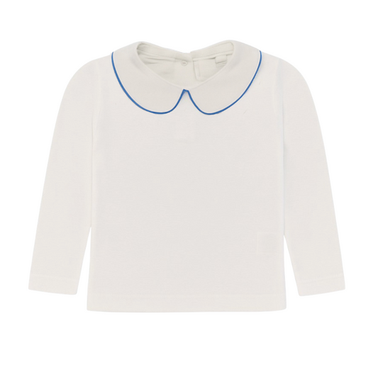 Peter Pan Collared Long Sleeve Shirt