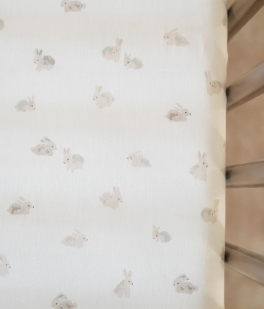 Crib Sheet, Hoppy Bunny