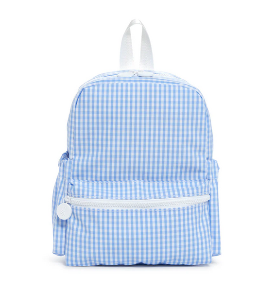 Mini Backer, Gingham Sky Blue