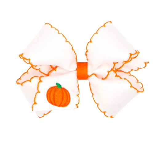 Embroidered Hair Bow, Harvest