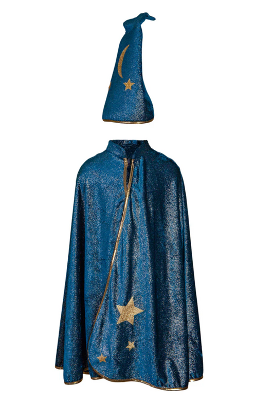 Starry Night Wizard Cape & Hat