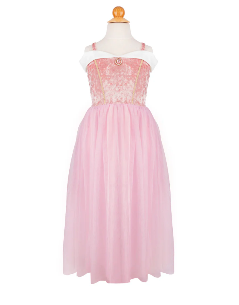 Velvety Soft Sleeping Sweetheart Princess Gown with Arm Warmers