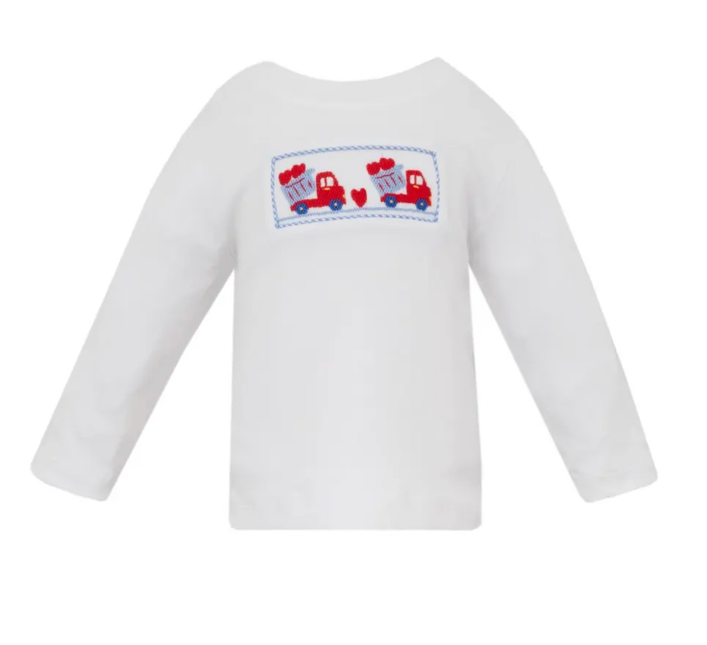 Smocked Valentine's Long-Sleeve T-Shrt