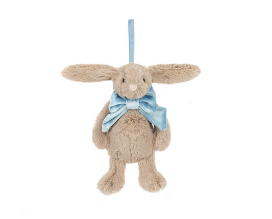 Bashful Beige Bunny Ornament
